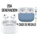 Combo Audifonos tipo Airpods de 2da Generacióin + Estuche de Silicon