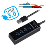 Hub usb 3.0 4 puertos 5 gbps cable 30cm alta velocidad