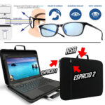 Combo Maletin laptop 15" 15.6 a 16 + lentes computadora con filtro