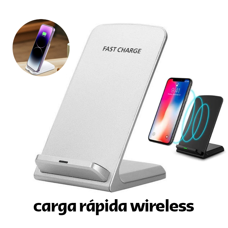Cargador Inalambrico para Smartphone Universal Qi 2A 15W Rapida