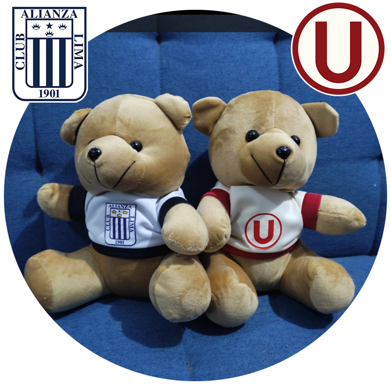 Osito de peluche de Alianza Lima / Universitario 22x20 UND