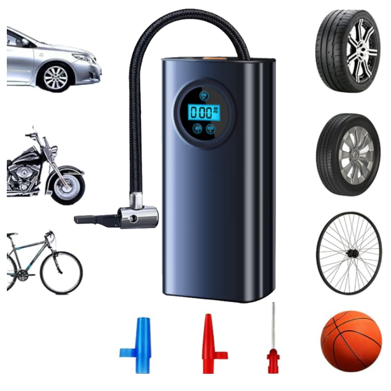 Compresor De Aire Inalámbrico con pantalla Inflador llanta