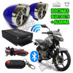 Kit parlante bocina bluetooth alarma moto con control remoto