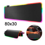 Mouse Pad Gamer con Luces RGB 80x30 30 x 80 Base Mousepad
