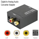 Convertidor de Audio Digital a Analógico + Transformador Cable óptico