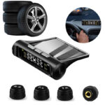 Medidor de presión de Llantas Neumáticos con Panel Solar