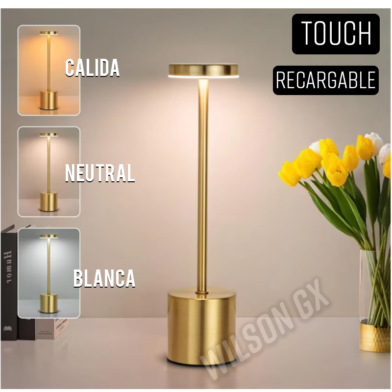 Lámpara de Mesa Escritorio Elegante Touch Inalambrica