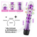 Consolador Dildo con espuelas jelly Vibrador a Pilas