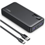 Power Bank 20000 mah UGREEN Carga Rápida 22W Tipo C 2 USB