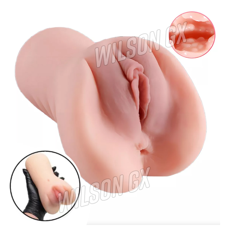 Masturbador Masculino Realista 3D 2 en 1 Consolador Hombre