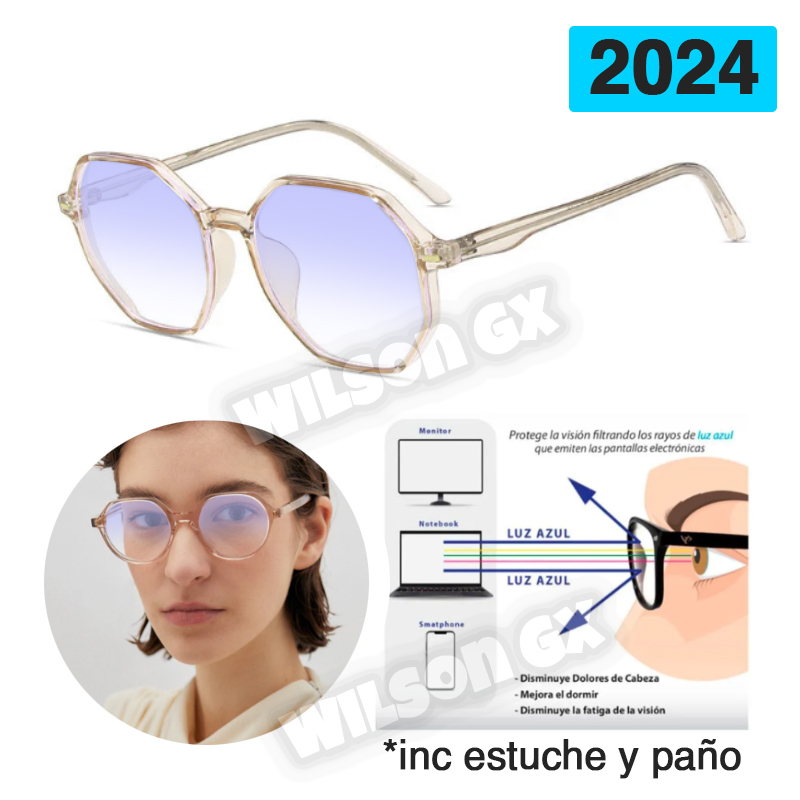 Lentes de descanso Filtro Azul aesthetic femenino WilsonGX