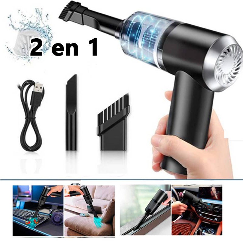 Mini Aspiradora Portátil 2 en 1 Multiusos USB Hogar Auto Carro