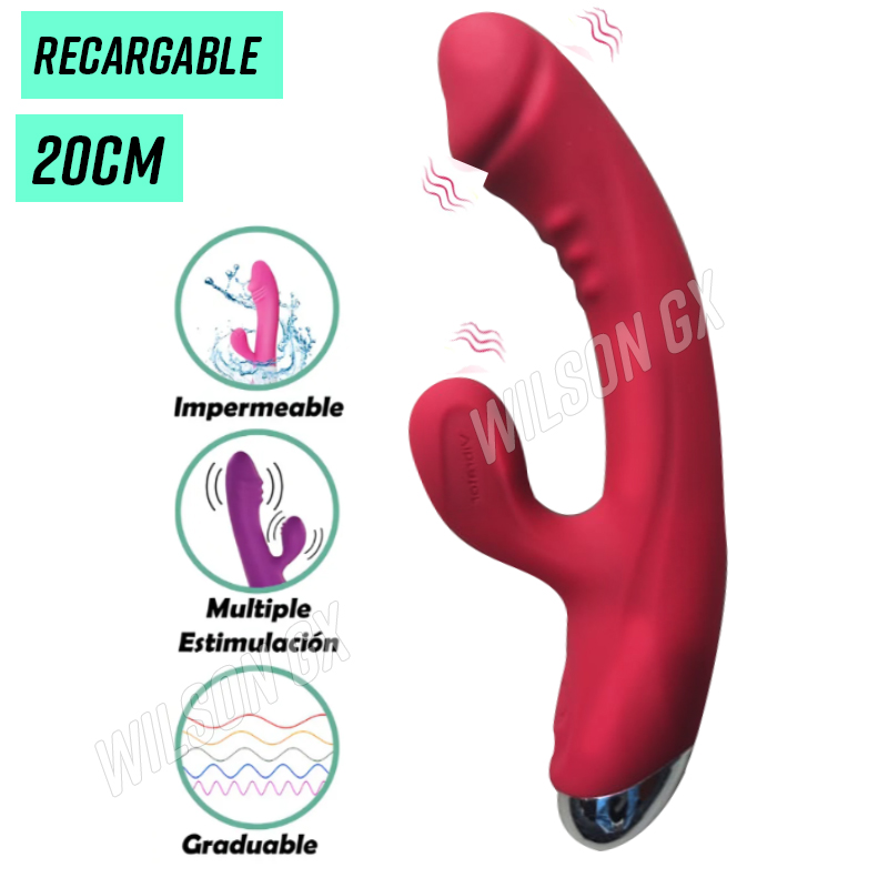 Vibrador Punto G Doble Clitoris Climax Orgasmo Consolador