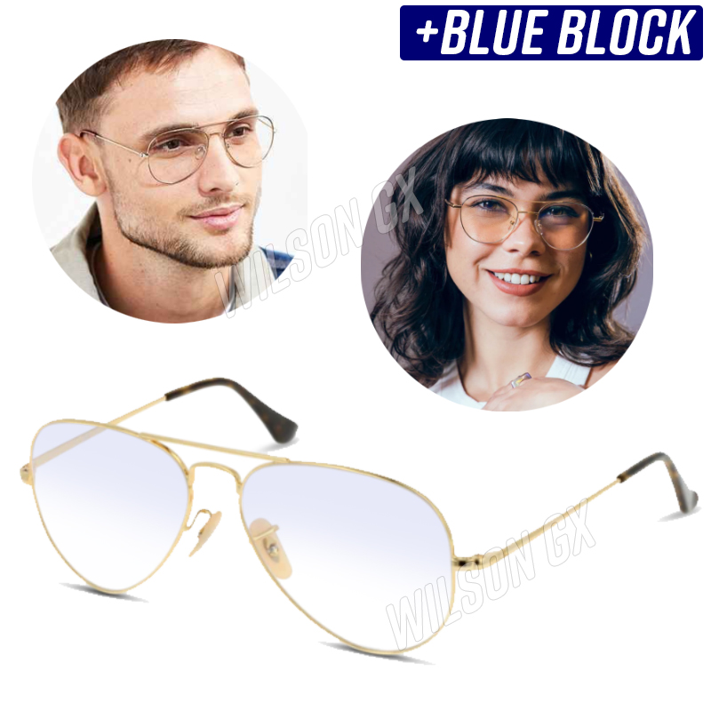 Lentes Aviador de Descanso Protección Luz Azul Pc Laptop Celular