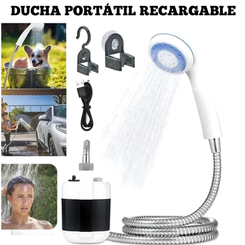 Ducha Portatil Recargable con bomba inalambrica USB