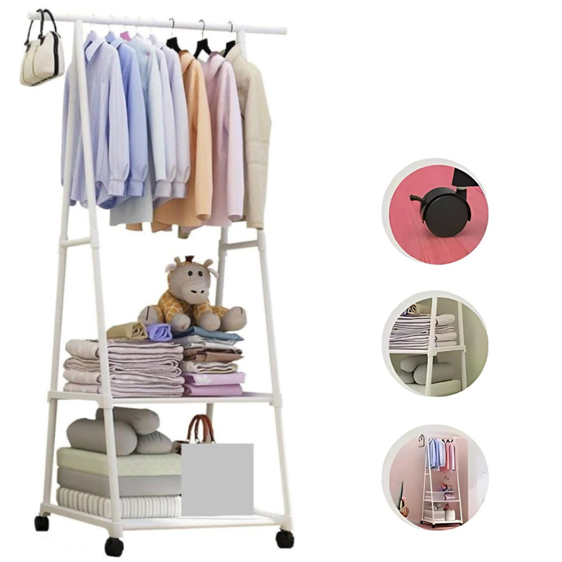 Estante Organizador de Ropa Colgador Perchero de Dormitorio