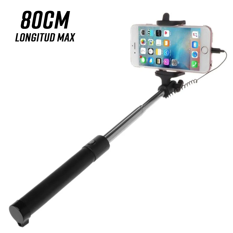 Selfie Stick Palo con cable de 78cm - No necesita bluetooth