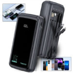 Cargador Portatil Powerbank 10000 mah con cable USB Tipo C Lightning 10000mah