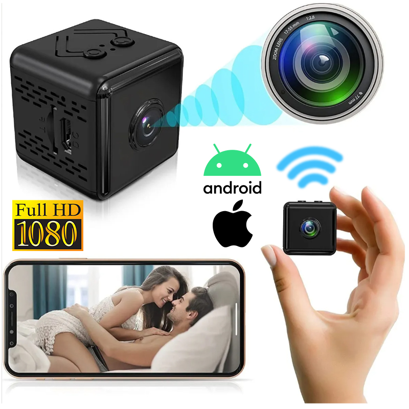Mini Camara Espía Cuadrada HD con Visión Nocturna