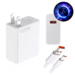 Cargador 120w Carga Rápida Compatible Con Xiaomi + Segundero Decimal