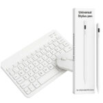 Teclado Con Mouse Bluetooth Inalambrico Para Tablet + Lapiz Universal