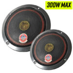 Set Parlantes redondos 6" para Auto 300w MAX 16 CM 6-1/2"
