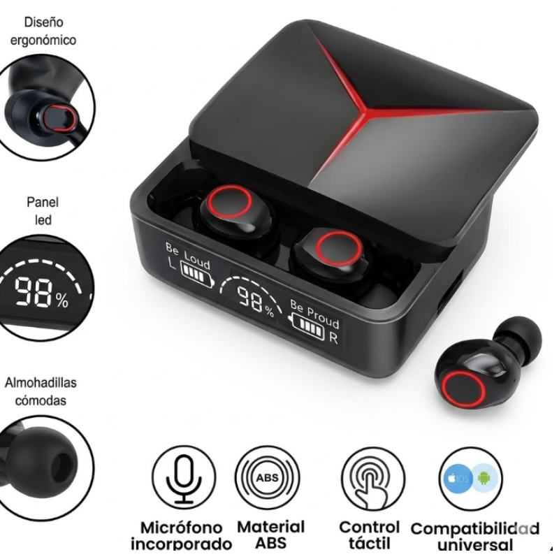 Audifonos Inalambricos Pantalla Led Bluetooth para Xiaomi Samsung Honor