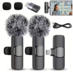 Kit Micrófono Inalámbrico Solapero para Tipo C y Iphone + Filtro